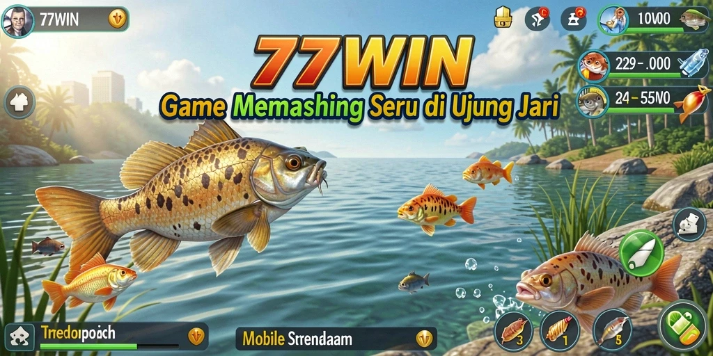 Screenshot dari gameplay memancing yang seru di 77WIN.