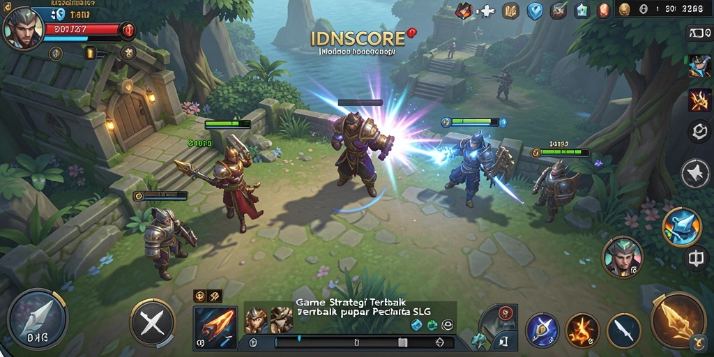 Tampilan gameplay menarik dari IDNSCORE yang menampilkan strategi mendalam.