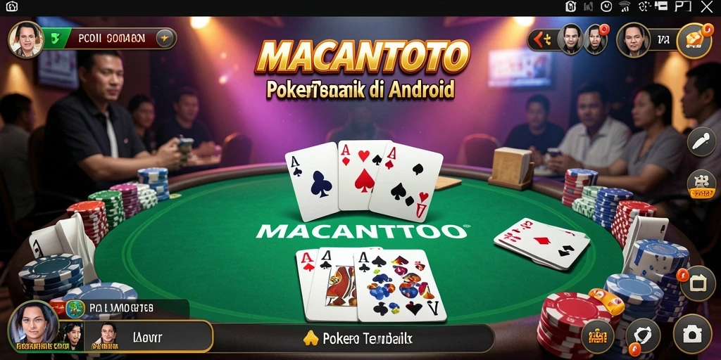 Tangkap layar gameplay Poker seru di MACANTOTO yang menggugah semangat.