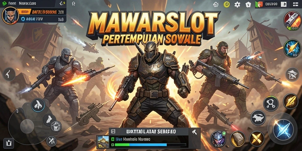 Tampilan gameplay seru di MAWARSLOT dengan aksi Battle Royale yang mendebarkan.