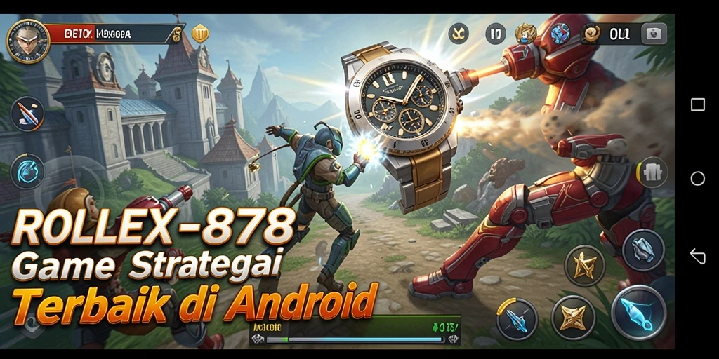 Tampilan layar gameplay menampilkan pertempuran dinamis di ROLEX878.