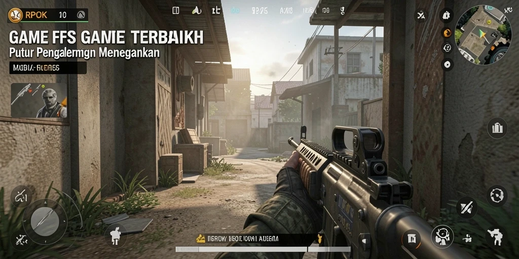 Tangkapan layar gameplay RPOK dengan aksi menembak yang intens.