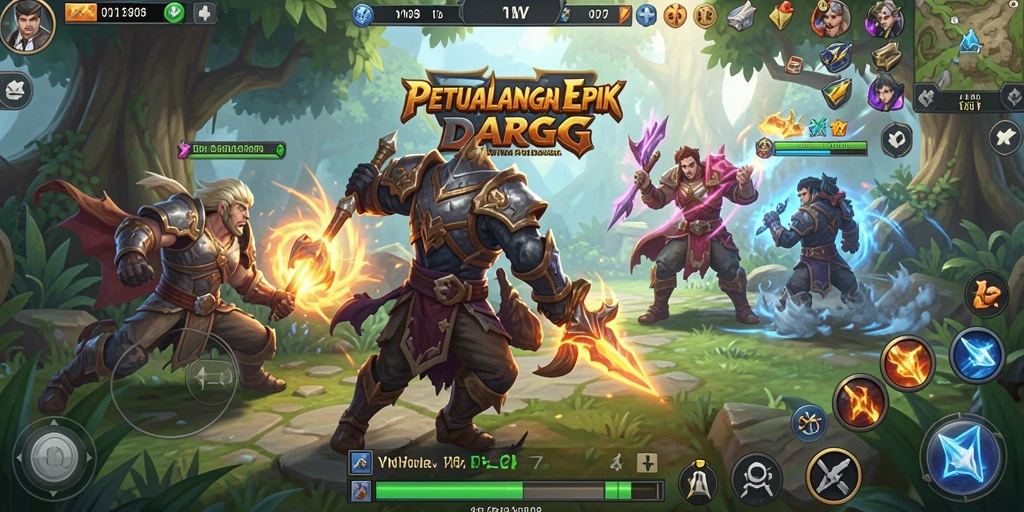 Tangkapan layar gameplay YN777 menampilkan aksi seru dalam dunia ARPG.