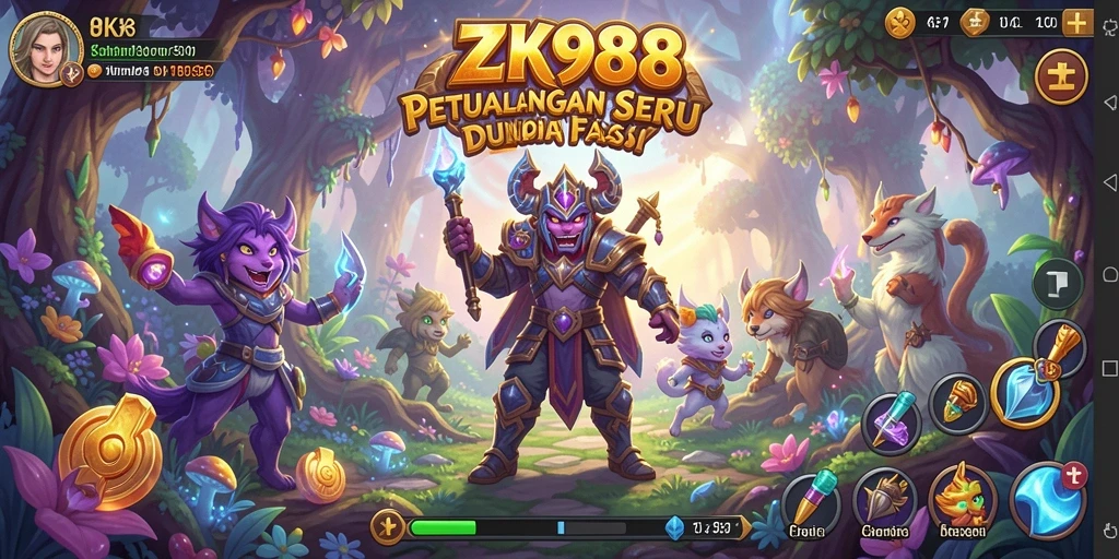 Tampilan gameplay menarik dari ZK988 dalam dunia petualangan.